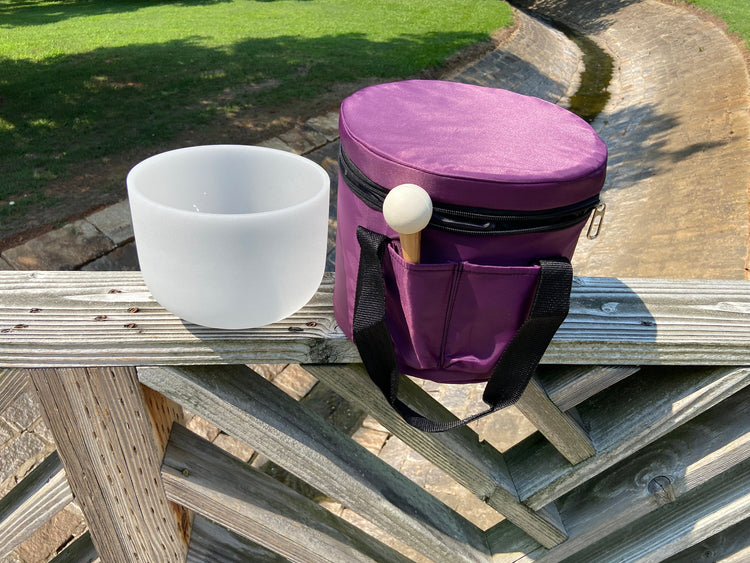 528hz Gravity Bowl - Solfeggio Love Frequency, 8” C Note, Sound Vibration, Padded Carry Case, Striker, Mallet, and O-ring