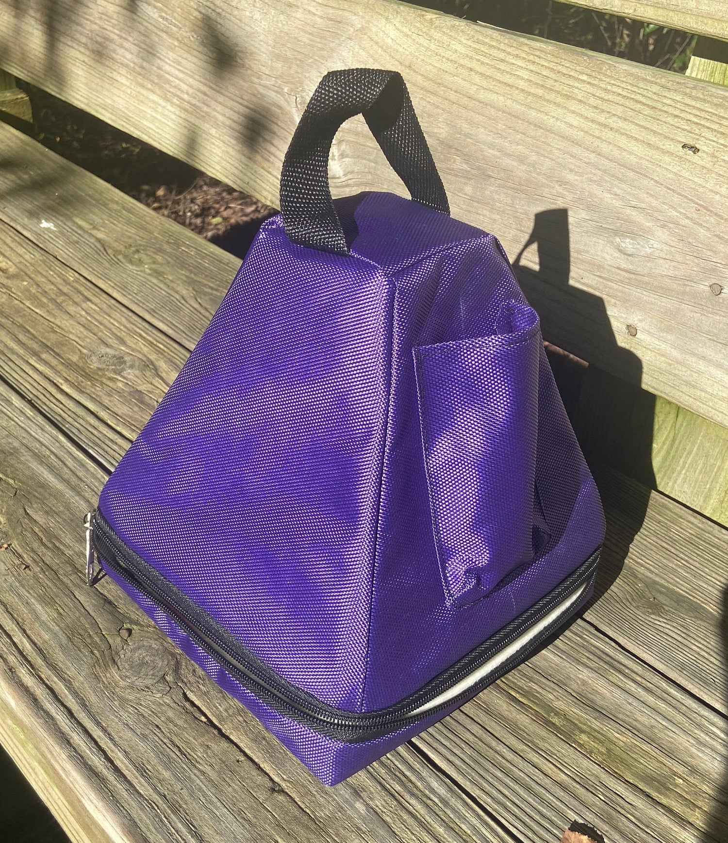 8” Rainbow Quartz Crystal Singing Pyramid Sound Vibration Musical Instrument With Crystal Striker And Padded Carry Case