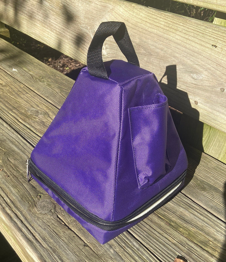 8” Rainbow Quartz Crystal Singing Pyramid Sound Vibration Musical Instrument With Crystal Striker And Padded Carry Case