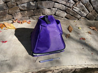 8" Purple Quartz Crystal Singing Pyramid - Sound Vibration - Musical Instrument With Crystal Striker And Padded Carry Case