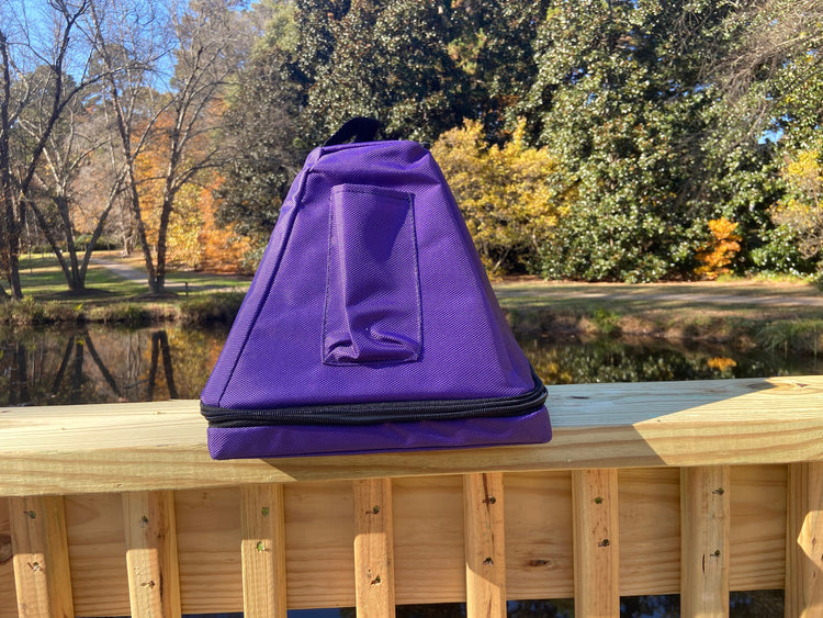 8" Pink Quartz Crystal Singing Pyramid Sound Vibration Musical Instrument With Crystal Striker And Padded Carry Case