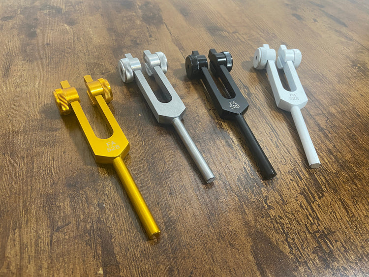 Merkaba Soul Purpose 272.2 Hz And 528 Hz Gold Solfeggio Tuning Fork Set for Vibration - Weighted, Solfeggio, High Om Soul Star