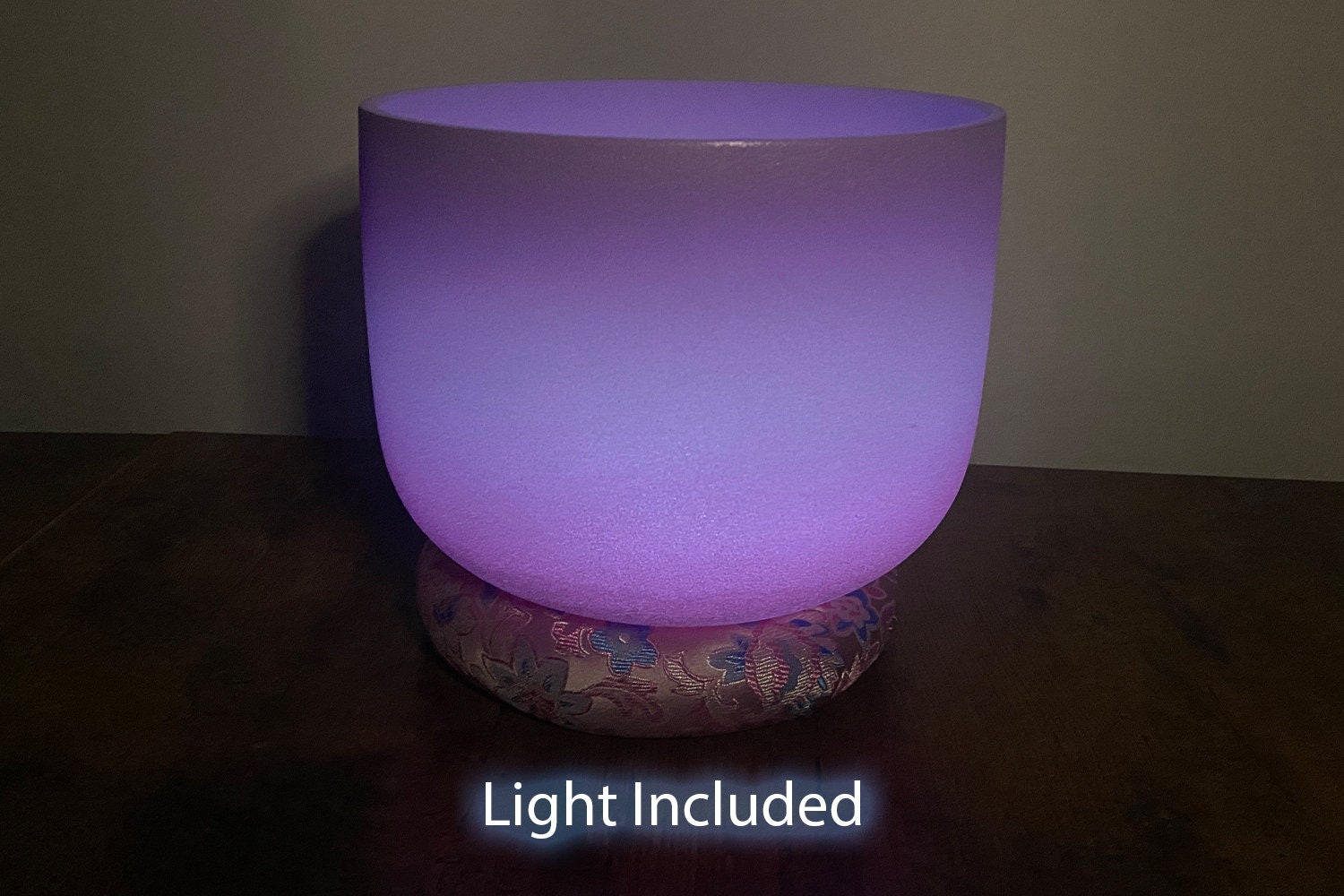 High Vibrational Crown Chakra 8" Crystal Singing Bowl 432Hz B-Note, Merkaba Soul Purpose Tuning Fork, Bag, Sound Vibration, Gift For Her