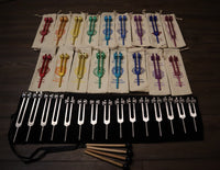 34pc Solfeggio, Human Biology, and Chakra Tuning Fork Kit - Professionally Tuned .25, Bio-field, Vibration