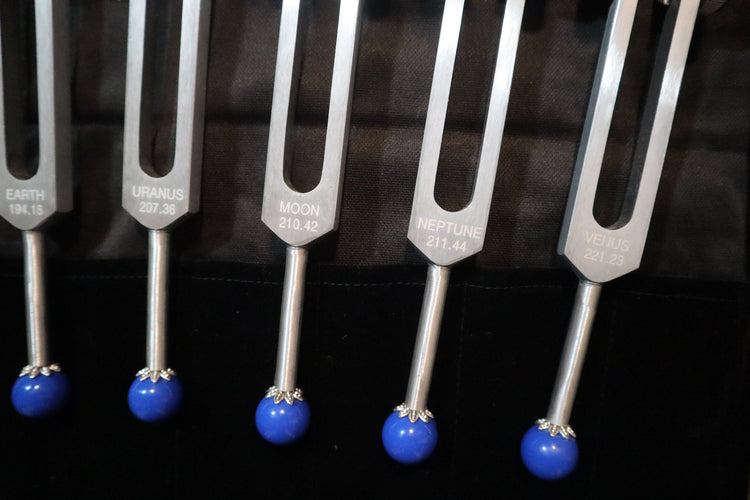 20pc Solfeggio and Planetary Tuning Fork Bundle - Professionally Tuned .25 - Astrology, Solfeggio, Sound Vibration, Bio-field