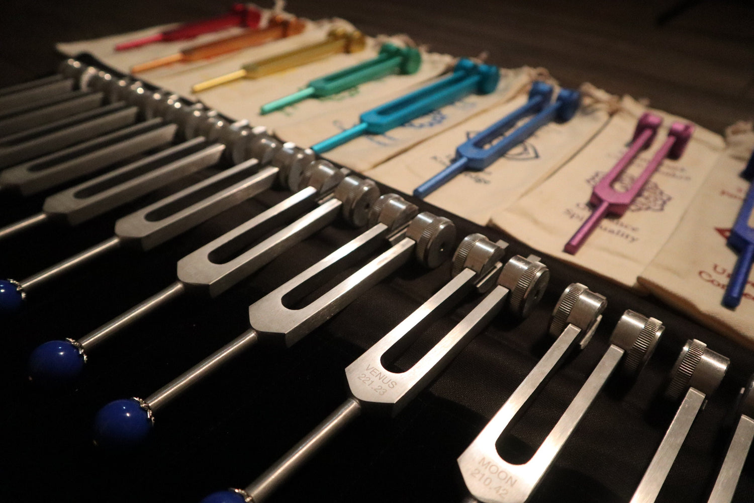 20pc Solfeggio and Planetary Tuning Fork Bundle - Professionally Tuned .25 - Astrology, Solfeggio, Sound Vibration, Bio-field