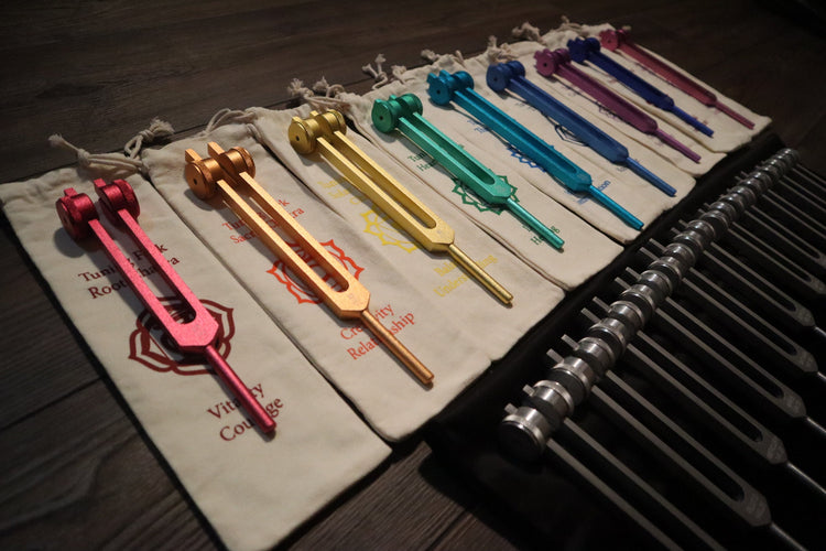 20pc Solfeggio and Planetary Tuning Fork Bundle - Professionally Tuned .25 - Astrology, Solfeggio, Sound Vibration, Bio-field