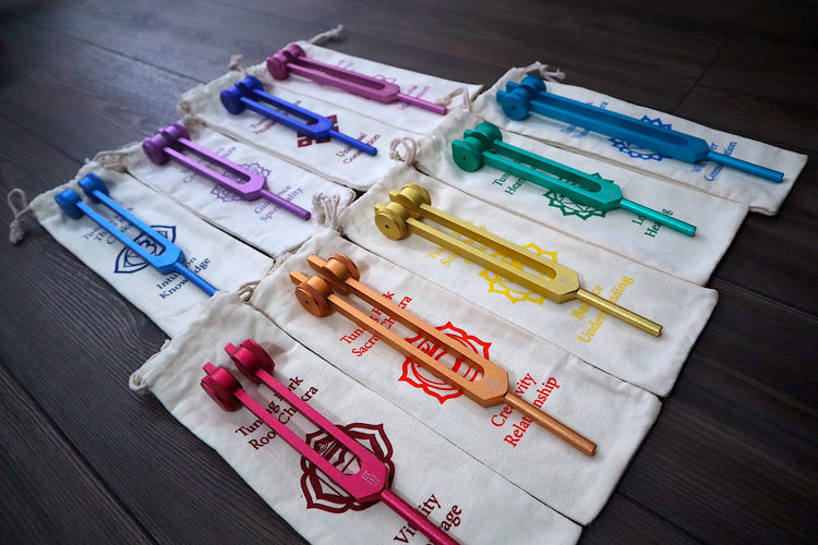 Myriad Melodies' Professionally Tuned .25 9pc Solfeggio - Weighted Set Of All 9 Solfeggio Frequencies Best Tuning Forks For - Biofield