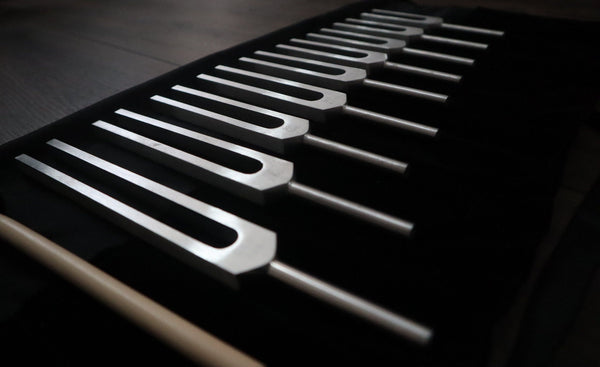 9pc Unweighted Set Of All 9 Solfeggio Frequencies - Silver, Bio-field, Sound Vibration