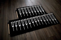24pc Human Biology and Secret Solfeggio Tuning Fork - Professionally Tuned .25 - Gold, Silver Bio-field Sound Vibration
