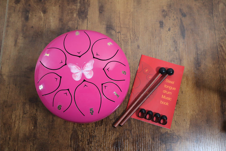Rebirth 8" Steel Tongue Drum - F Key - Symbol of Rebirth and Transformation, Shamanic Drum, Ethereal Drum Vibration, Tank Drum