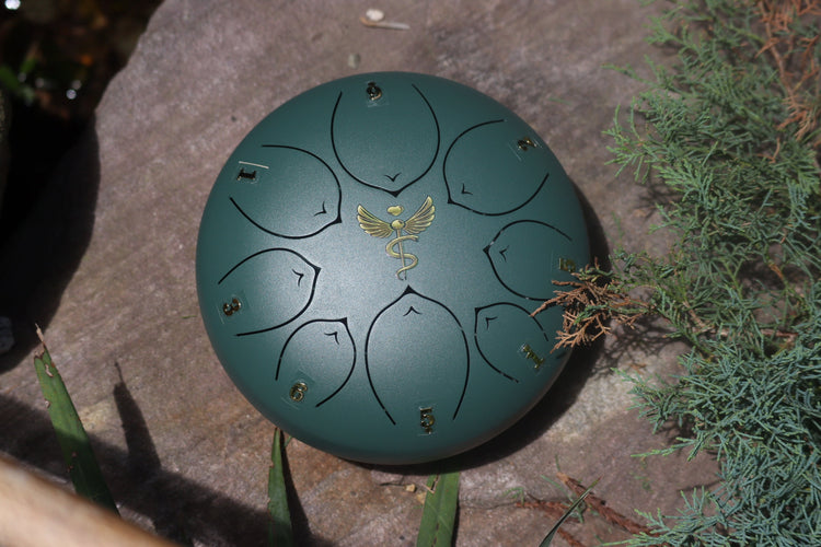 Life Force 8" Steel Tongue Drum - F Key - Vital Energy, Chi, Prana, Health, Shamanic Drum, Ethereal Drum Vibration, Tank Drum