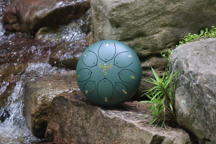 Life Force 8" Steel Tongue Drum - F Key - Vital Energy, Chi, Prana, Health, Shamanic Drum, Ethereal Drum Vibration, Tank Drum