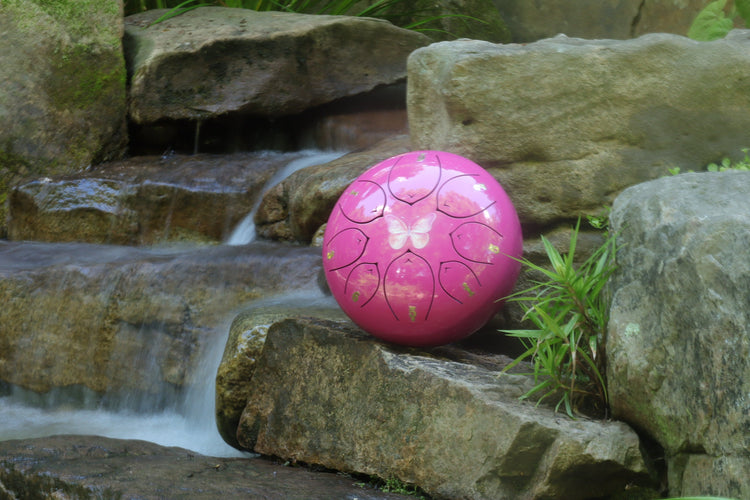 Rebirth 8" Steel Tongue Drum - F Key - Symbol of Rebirth and Transformation, Shamanic Drum, Ethereal Drum Vibration, Tank Drum