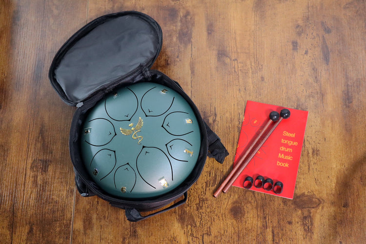 Life Force 8" Steel Tongue Drum - F Key - Vital Energy, Chi, Prana, Health, Shamanic Drum, Ethereal Drum Vibration, Tank Drum