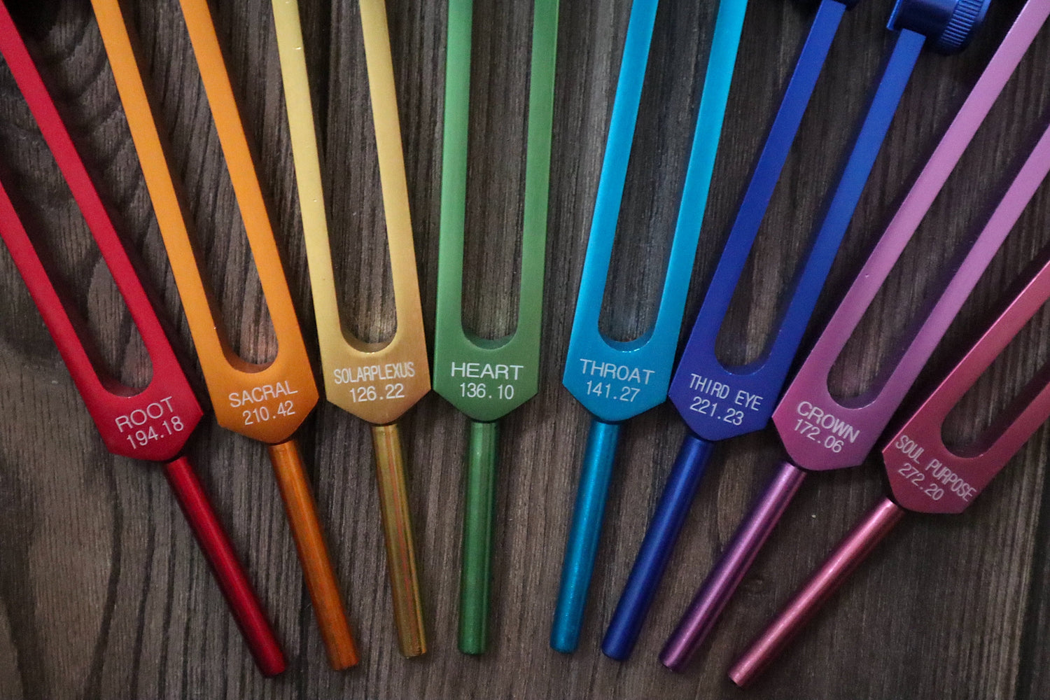 34pc Solfeggio, Human Biology, and Chakra Tuning Fork Kit - Professionally Tuned .25, Bio-field, Vibration