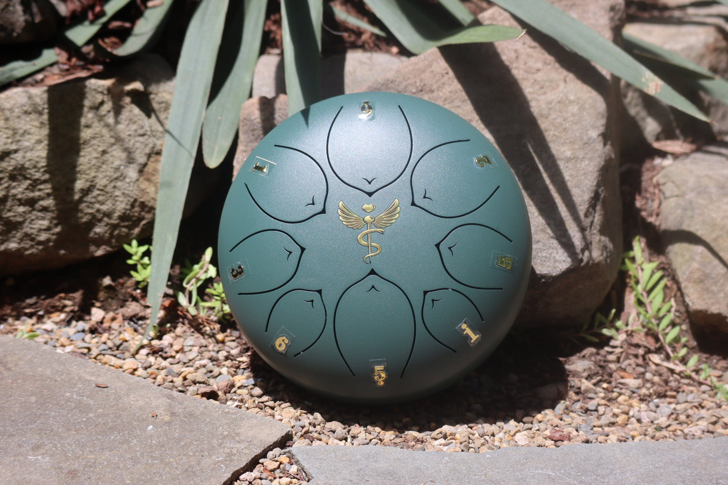 Life Force 8" Steel Tongue Drum - F Key - Vital Energy, Chi, Prana, Health, Shamanic Drum, Ethereal Drum Vibration, Tank Drum