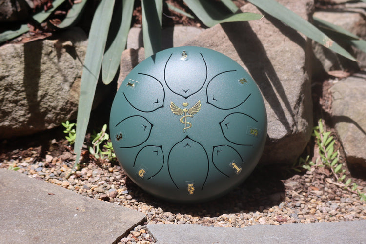 Life Force 8" Steel Tongue Drum - F Key - Vital Energy, Chi, Prana, Health, Shamanic Drum, Ethereal Drum Vibration, Tank Drum