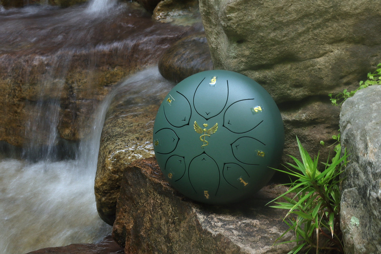 Life Force 8" Steel Tongue Drum - F Key - Vital Energy, Chi, Prana, Health, Shamanic Drum, Ethereal Drum Vibration, Tank Drum