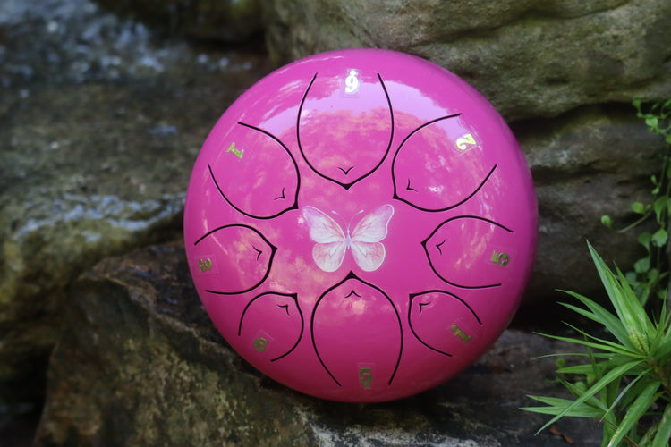 Rebirth 8" Steel Tongue Drum - F Key - Symbol of Rebirth and Transformation, Shamanic Drum, Ethereal Drum Vibration, Tank Drum