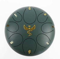 Life Force 8" Steel Tongue Drum - F Key - Vital Energy, Chi, Prana, Health, Shamanic Drum, Ethereal Drum Vibration, Tank Drum