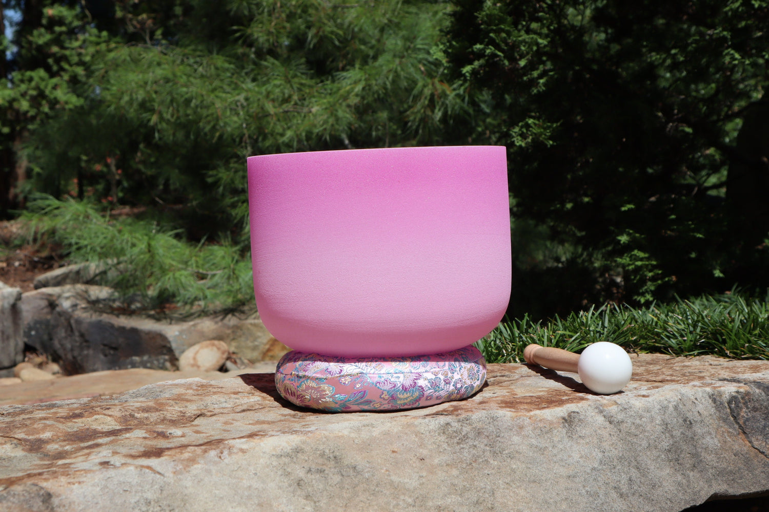 10" High Vibrational Heart Chakra Crystal Singing Bowl 432Hz, Merkaba Soul Purpose Tuning Fork, Carry Bag, Sound Vibration, Gift For Her