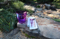 Soul Star - Premium Clear 5.5" Crystal Singing Bowl and Tuning Fork , 432 Hz A# w/ Bag Bundle, 99% Quartz Crystal Bowl, Mallet, Carry Case