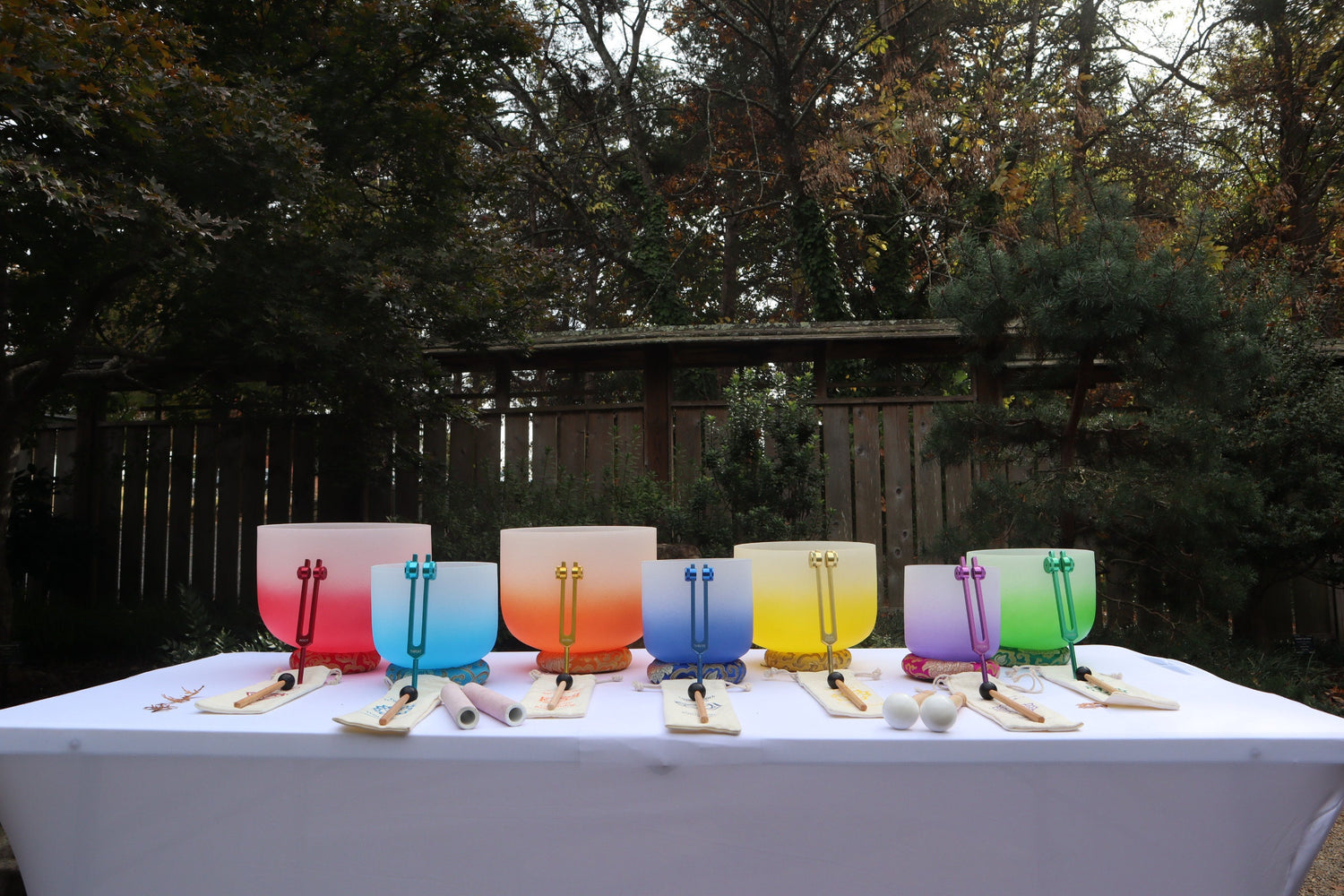 Myriad Melodies' Soft Light Partial Set Perfect Pitch (5 Cents) 432 Hz - 3pc or 4pc - 1 Case, 1 Mallet, 1 Suede Striker,