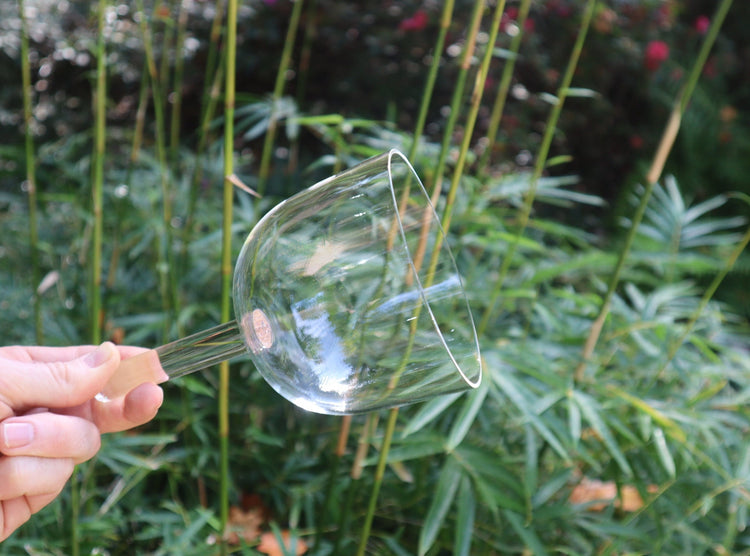 528 Hz Clear Handle Bowl - Premium Singing Bowl for Sound Vibration, 4.25" Solfeggio 528 Hz, Bio-field