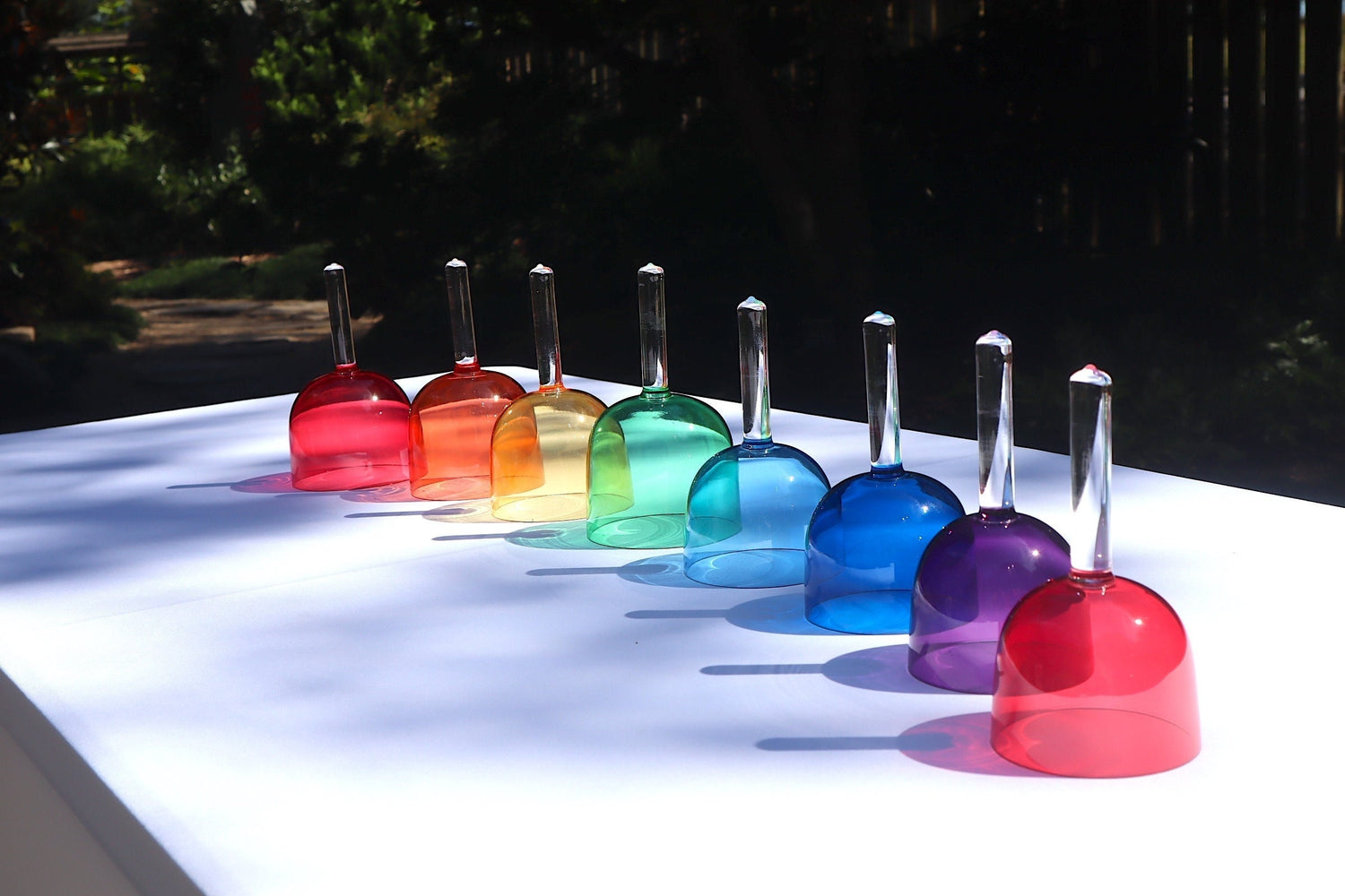 432Hz Chakra Handle Bowls - Premium Perfect Pitch Handle Bowls, CDEFGABC#, Heart Chakra, Crown Chakra, Bio-field, Sound Vibration