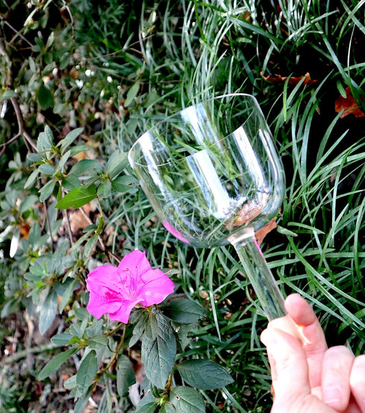 528 Hz Clear Handle Bowl - Premium Singing Bowl for Sound Vibration, 4.25" Solfeggio 528 Hz, Bio-field