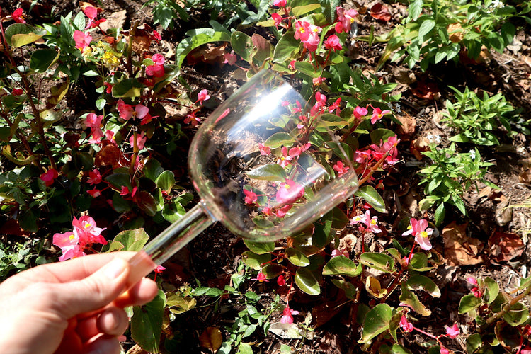 528 Hz Clear Handle Bowl - Premium Singing Bowl for Sound Vibration, 4.25" Solfeggio 528 Hz, Bio-field