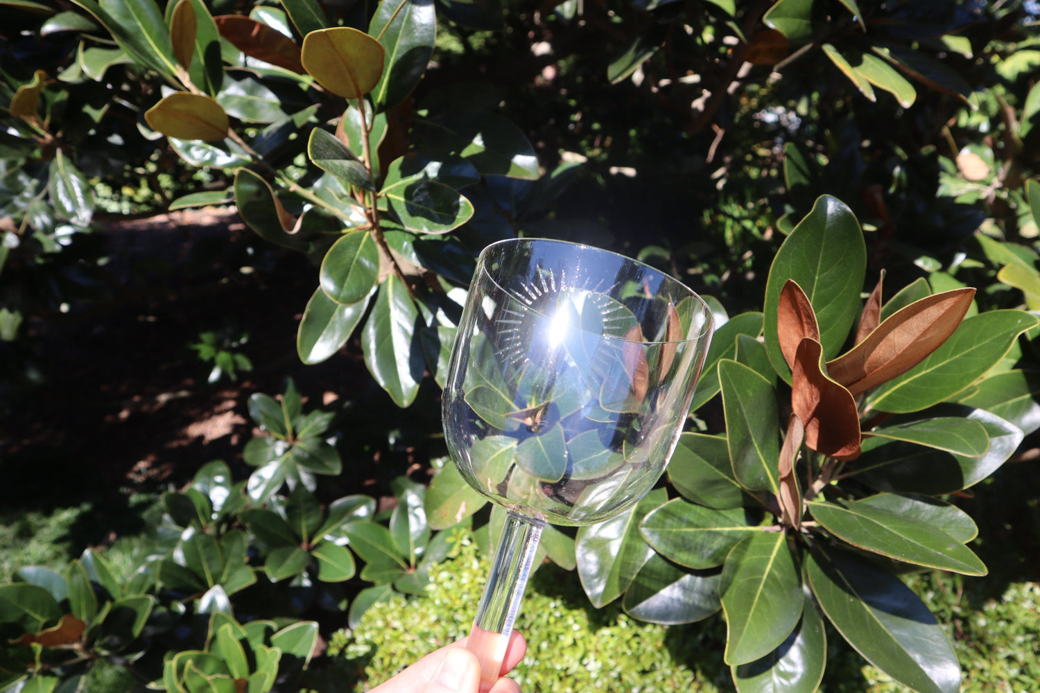 528 Hz Clear Handle Bowl - Premium Singing Bowl for Sound Vibration, 4.25" Solfeggio 528 Hz, Bio-field