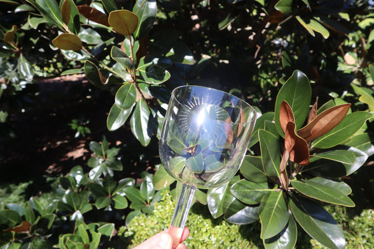 528 Hz Clear Handle Bowl - Premium Singing Bowl for Sound Vibration, 4.25" Solfeggio 528 Hz, Bio-field