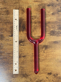 Myriad Melodies' 528Hz Crystal Tuning Fork - C-Note, Purple Padded Carry Case, Crystal Vibration, Bio-field, Sound Vibration