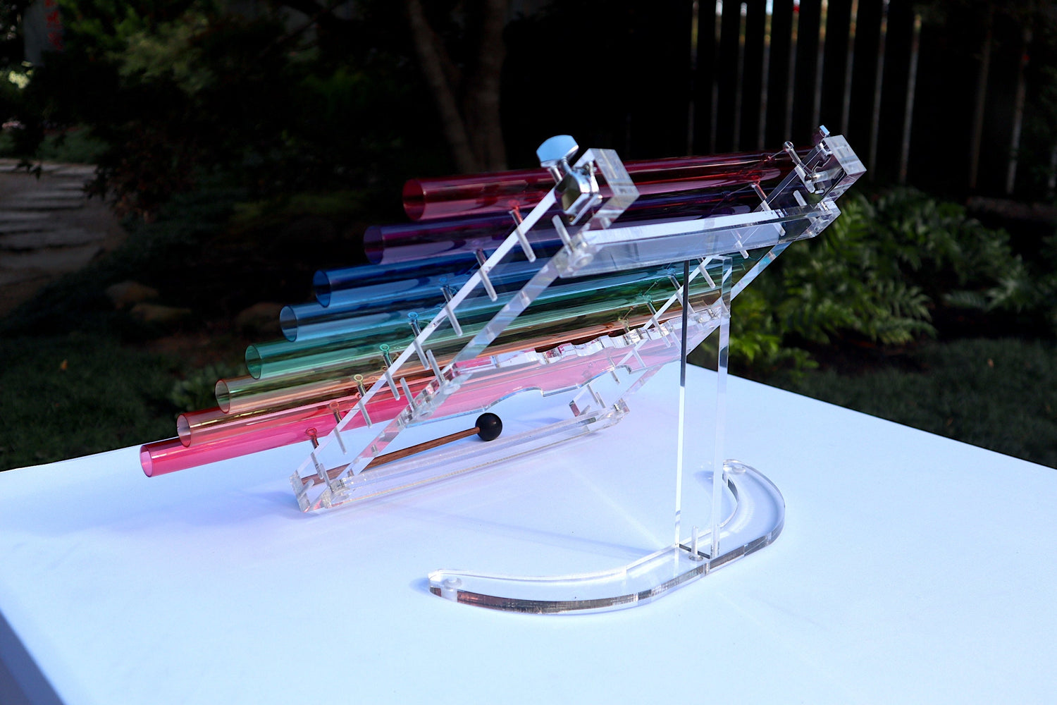 432 Hz Crystal Harp - 5th Octave Perfect Pitch - Notes CDEFGABC - Mallets, Strikers, Case - Bio-field, Sound Vibration