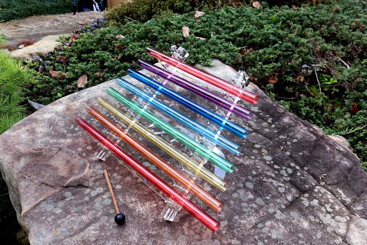 432 Hz Crystal Harp - 5th Octave Perfect Pitch - Notes CDEFGABC - Mallets, Strikers, Case - Bio-field, Sound Vibration