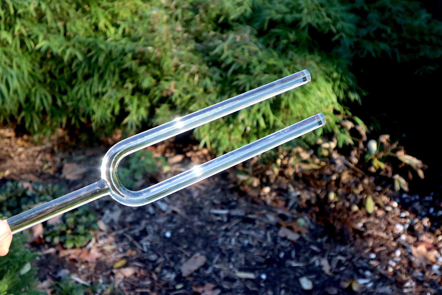 Custom Crystal Tuning Fork for a Tailor Suited Approach - Each Note corresponds to a Chakra - 16mm with Purple Case - Subtle Body, Biofield