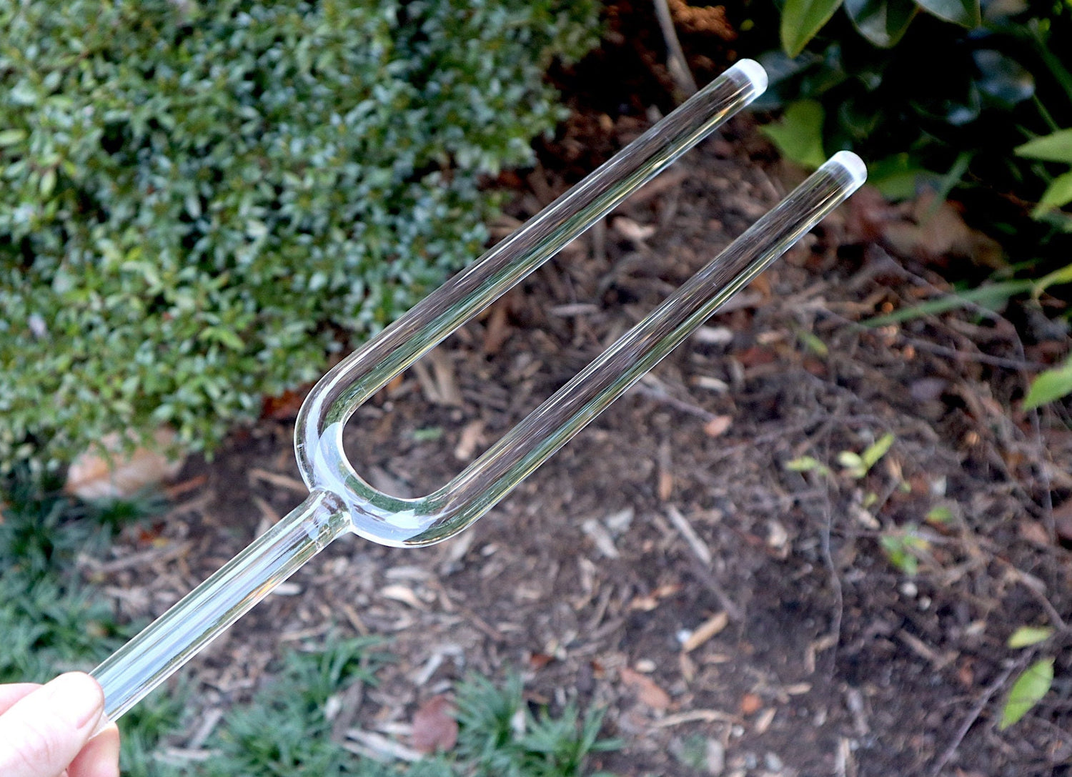 Custom Crystal Tuning Fork for a Tailor Suited Approach - Each Note corresponds to a Chakra - 16mm with Purple Case - Subtle Body, Biofield