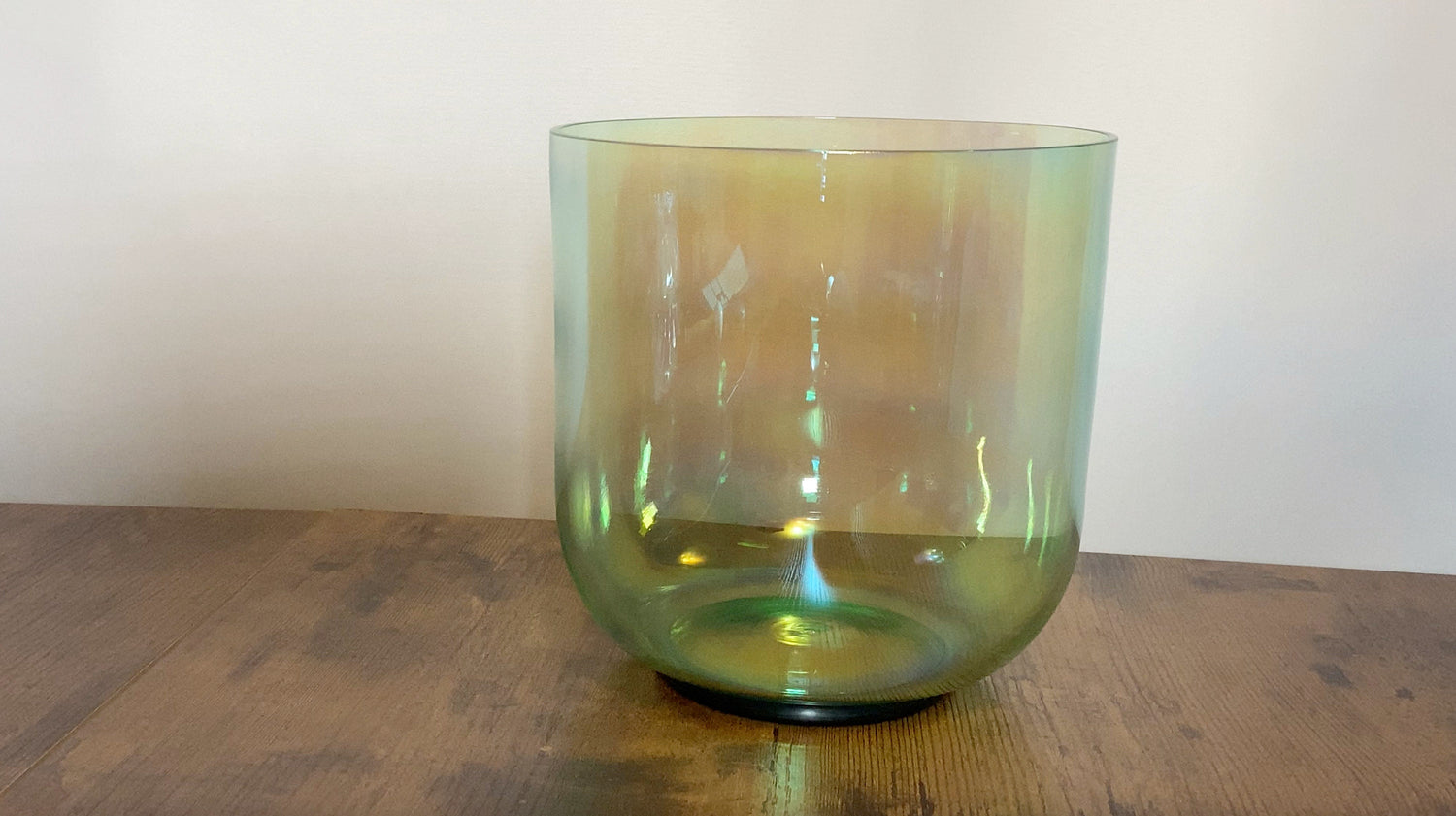 Clear Crystal - 7" Premium Clear Crystal Singing Bowl w/ Tuning Fork - 432 Hz, Suede Striker, O-Ring, and Carry Case