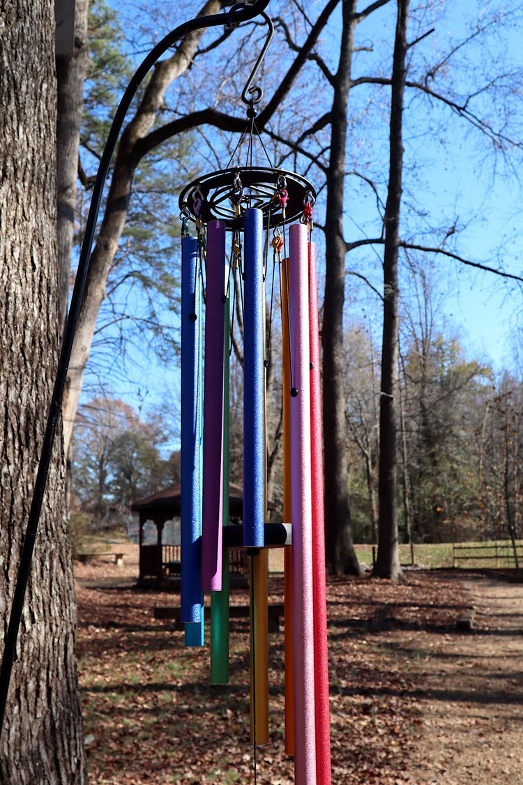 Solfeggio Melody Chime Set - 9 Tones - Natural Solfeggio Melodies Played By The Wind, Adjustable Bell For Different Scales, Sound Vibration