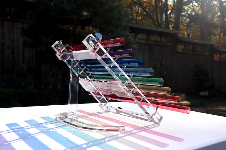 432 Hz Crystal Harp - 5th Octave Perfect Pitch - Notes CDEFGABC - Mallets, Strikers, Case - Bio-field, Sound Vibration