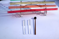 432 Hz Crystal Harp - 5th Octave Perfect Pitch - Notes CDEFGABC - Mallets, Strikers, Case - Bio-field, Sound Vibration