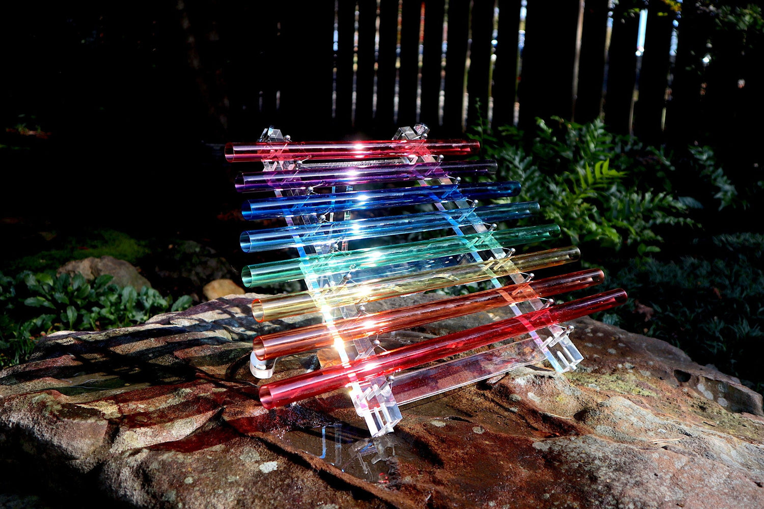 432 Hz Crystal Harp - 5th Octave Perfect Pitch - Notes CDEFGABC - Mallets, Strikers, Case - Bio-field, Sound Vibration