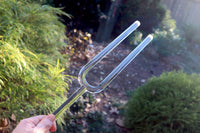 Custom Crystal Tuning Fork for a Tailor Suited Approach - Each Note corresponds to a Chakra - 16mm with Purple Case - Subtle Body, Biofield