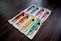 Myriad Melodies' 8pc Unweighted Chakra Tuning Fork Set For Working With The Bio-Field - Drawstring Pouches and Strikers, Sound Vibration