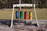 Melody Chimes 4pc Color Set - Played By The Wind All Elements Included Earth, Air, Water, Fire - Windbell, Sound Vibration