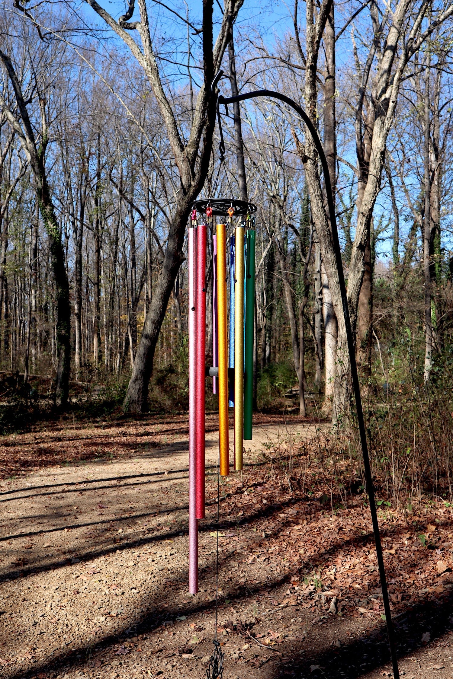 Solfeggio Melody Chime Set - 9 Tones - Natural Solfeggio Melodies Played By The Wind, Adjustable Bell For Different Scales, Sound Vibration