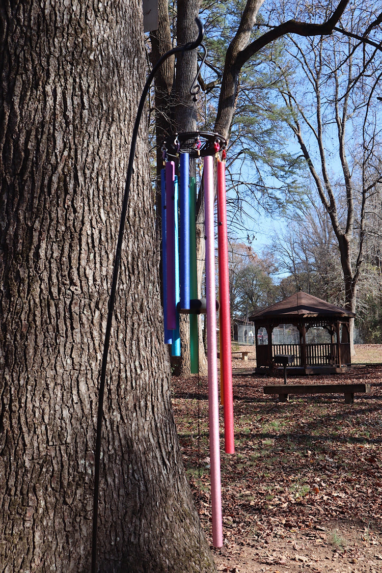 Solfeggio Melody Chime Set - 9 Tones - Natural Solfeggio Melodies Played By The Wind, Adjustable Bell For Different Scales, Sound Vibration