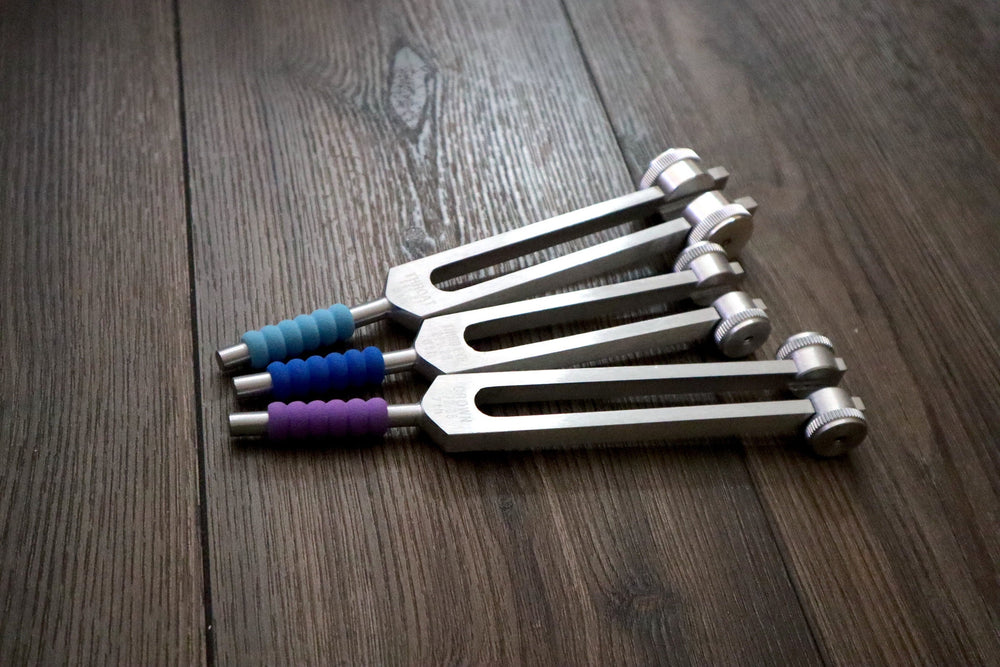 Tuning Fork Grips - 9pc Set - Sound Vibration Accessories - Compatible With Most Tuning Forks